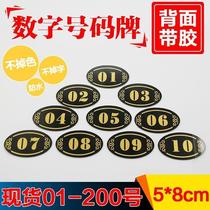 g Acrylic room Round brand card number number Round number Cabinet number Room number Post card table number card OEM G