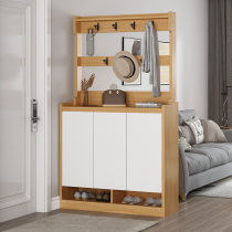 Jiale inscription shoe cabinet coat rack integrated large capacity reinforced porch cabinet multi-layer dustproof locker with door partition