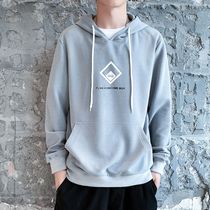 Mens spring and autumn hooded loose sweater 2021 spring new Korean version of the trend ins clothes wild tide brand jacket