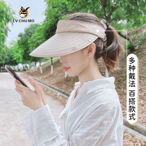Hat female summer outdoor sun hat empty top cover face UV protection cap sun hat Sun Hat sun hat sunscreen hat