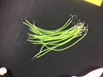 Tie up the luminous pill world hook fluorescent tube white fruit Black Head Yellow three hook sea fishing gear line hook with pin