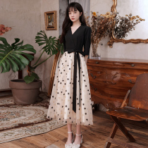 Small evening dress Women in summer can usually wear high-end banquet light luxury dress Gao Ding small socialite dress summer