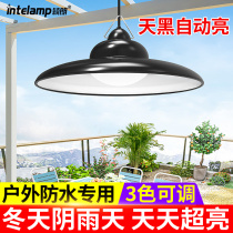 Solar Lamp Super Bright Pendant Lamp Waterproof Sky Black Automatic Bright Courtyard Home Lighting Electric Light High-end Charging Outdoor Light