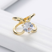 2022 Multi - function new single diamond high - end silk scarf button big - grade corner button high - end