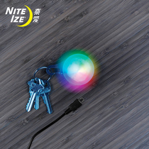 American NiteIze naai pet luminous dog walking Light Night small luminous pendant usb charging pet light