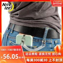 NiteIze naai mobile phone safety rope retractable key chain anti-drop rope outdoor key bracelet anti-theft buckle