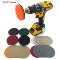 3 Inch Car Beauty 21 pieces of headlamps Refurbished Repair Flocking Polishing Machine Polished Disc Car Light Coating Suit