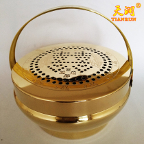 Extra-large copper thickened copper fire chimney gun cage basin warm hand feet baby new mother Dowry wedding supplies