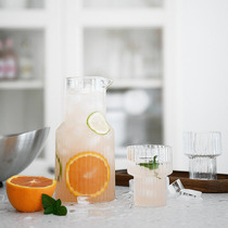 Nordic wind high temperature resistant heat-resistant glass explosion-proof cold kettle fruit flower tea pot milk juice cup cups for household use