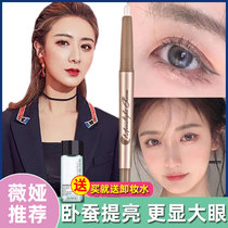 Silkworm pen double-head lying silkworm outline pen matte recommended natural eye makeup down to net red female shadow lying cicada pen artifact