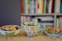 Four-layer material anti-bacterial and anti-odor containing charcoal ash essence Japanese material imported tea towel tea mat lunch pad Rag