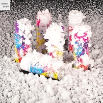 Christmas tree festival snowflake spray artificial spray childrens foam cans paint jet spray Ribbon Silk wedding supplies