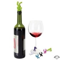 Wine glass sticker mark card Mini logo circle Rainbow color collective party cup distinction mark Dream separate cartoon