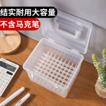 Markpen box storage box portable large-capacity stationery box multifunctional plastic box environmentally friendly waterproof design 12 24 36 48 60 80 pen box desktop toolbox full set