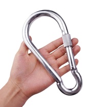 Extra large 12 14 16 18 20 outdoor carabiner Iron galvanized safety safety hook Extra large spring buckle