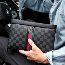 Hong Kong IT Catherine mens head layer of cow leather handbag with bag 2022 handbags for mens business zipped handlingbag bag