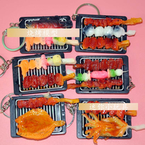 Hot sale simulation food play noodle fish and shrimp pork pork pork rice mini toy model barbecue duck blue and white porcelain bowl