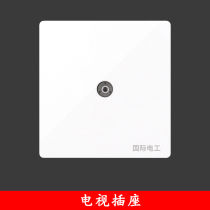 Type 86 switch socket panel one TV socket closed circuit socket TV socket cable socket Jack