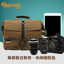BENKID SLR Camera bag Canvas Liner Bag CANON Nikon Digital Photography Bag Shoulder Backpack