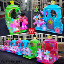 2022 New Square Touch Car Fly Mall Princess Excavator Childrens Play - emitting Toy Car Equipment