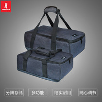 Mountain customer outside cooking utensils picnic bag set pot gas tank anti-collision storage bag picnic cutlery bag Wild ice bag