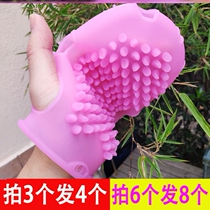 Silicone massage gloves Meridian brush massage brush beauty brush essential oil brush five lines soft tendon brush full body beauty salon