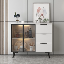 Light luxury rock board dining cabinet modern simple storage cabinet wine cabinet integrated wall household tea storage function cupboard