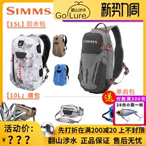  Simms15L waterproof single and double shoulder Luya bag Fly fishing boat fishing rock fishing fly fishing waist bag