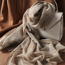 ^@^ Rong Mei (PJ0922723) Cashmere plaid scarf in the clouds of healing cashmere plaid scarf temperament shawl