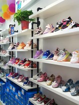 New childrens shoes shop shoe cabinet display rack shop commercial live broadcast creative display shoes multi-layer wall display cabinet
