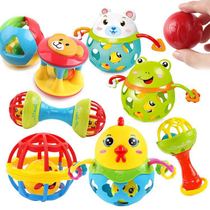 Baby toy jingle ball fitness ball three-piece suit Baby puzzle early education rattle hand grab 0-3 years old