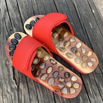 Cobblestone Massage Shoes Sole Plantar Massagers Acupoint Foot Convalescence Raw anti-slip true stone Po 1230d