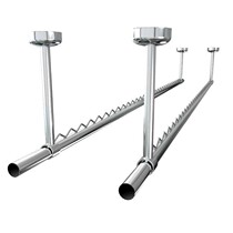 304 stainless steel clothes bar balcony top mounted fixed single pole hanging clothes rod wave wind cool hanger 1001z