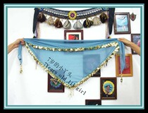 Dance costume hot sale belly dance Egyptian triangle Italian chiffon 3 corner single row waist chain BM139