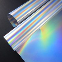 Colorful laser film Silver reflective colorful symphony color change photography props Wedding decoration exhibition KT board stickers