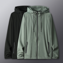 Sports coat mens windbreaker windproof and rain training Spring and Autumn running clothes autumn waterproof quick-drying hooded jacket sweater