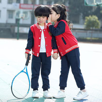 British style school uniform set primary school class uniform three-piece autumn and winter Kindergarten dress spring and autumn childrens sports