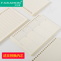 Faramon loose-leaf coil book A5 20-hole inner core grid book inner page English wrong question English book core B5 26-hole grid book blank inner core replacement