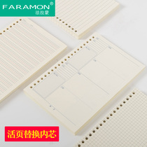 Faramon loose-leaf coil book A5 20-hole inner core grid book inner page English wrong question English book core B5 26-hole grid book blank inner core replacement