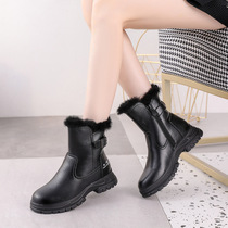 Martin boots women flat bottom 2021 new winter boots large size womens boots 41 a 43 Joker plus velvet warm snow boots