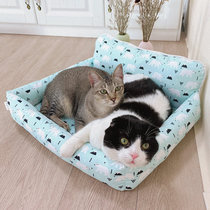 Cat litter four-season universal summer cool litter Kitten litter detachable and washable kennel Four-season universal large and small dog pet supplies