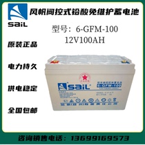 Sail battery 12V100AH battery 6-GFM-100 computer room base station UPS power supply EPS power supply exclusive