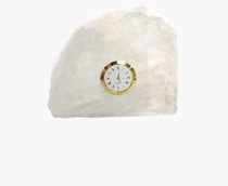 Eurostyle Light Lavish Transparent Cryolite Seating Clock Living Room Office Creative Soft Adornment Clock Pendulum