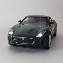 1: 32 Jaguar sports car F-type alloy car model simulation metal car model ornaments Sound and light return force childrens toy car