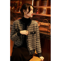 The Smiling Culvert Love Temperament multiple yarn wool knit cardiovert small fragrant coat female ZWG464570VG