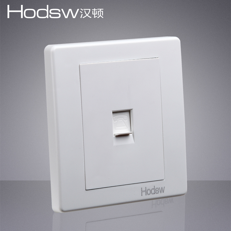 New single telephone socket voice BE white two-core 86 wall lamp switching power supply socket panel