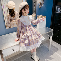 Girls dress for dress Spring and autumn clothing 2022 new foreign air boy dress dresses big boy girl spring dress Loretta princess dress