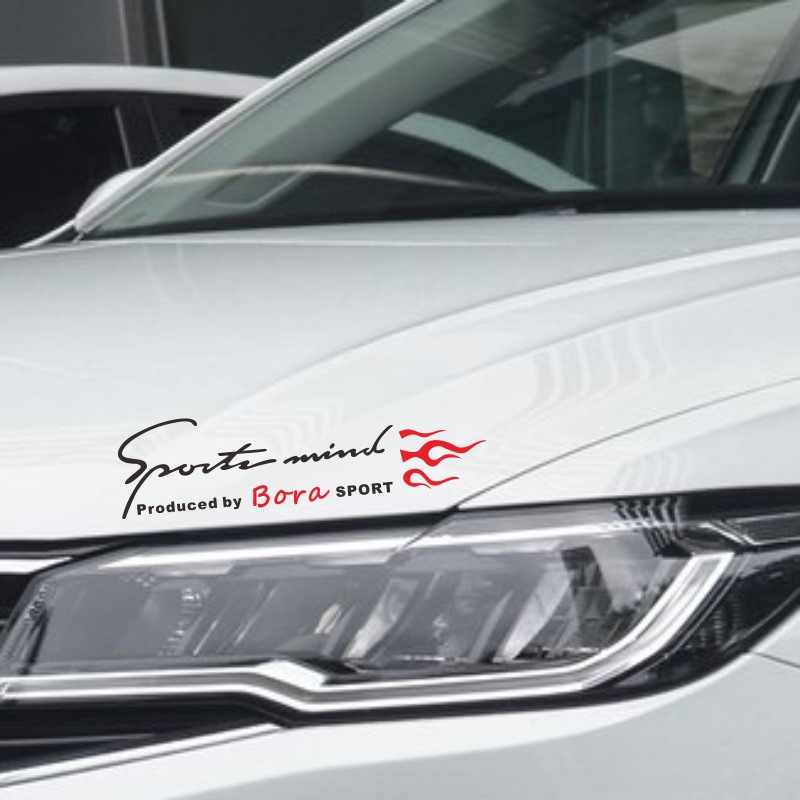 Specially designed for the Volkswagen Polaro lamp eyebrow sticker head cover sticker 撃 cover decorative paste modified appearance decorative scratch paste