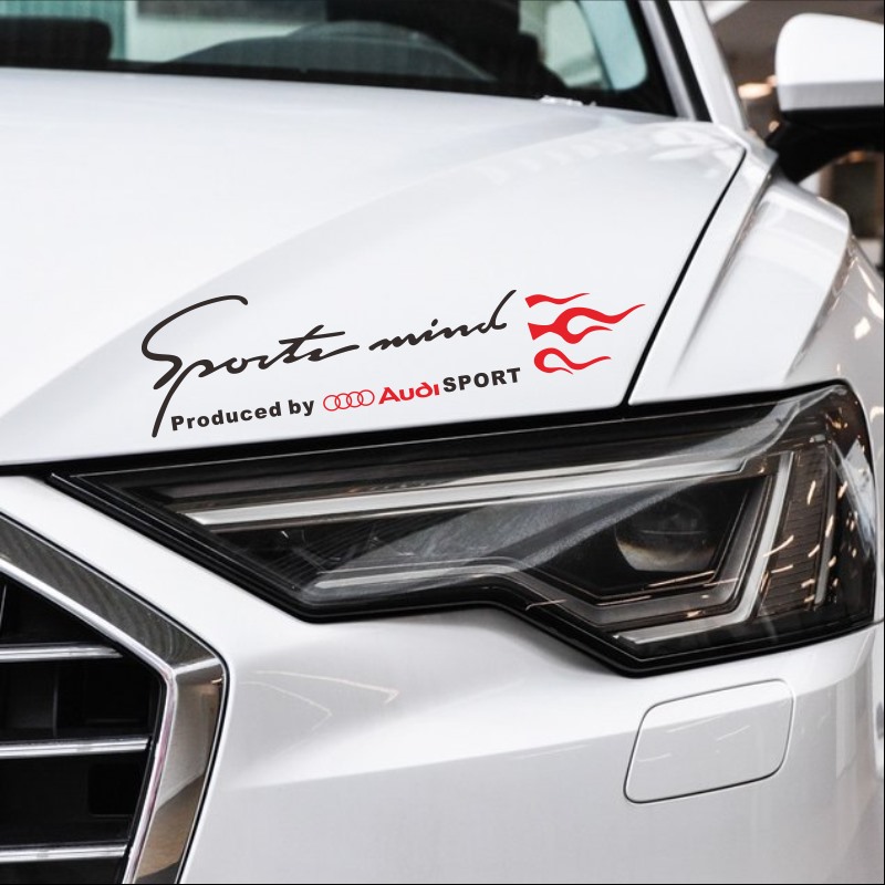 Suitable for Audi lamp eyebrow sticker A6L bonnet a4l head cover a q3q7 headlight a3a5 modification