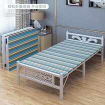 Home 1 2 m Folding Bed Single Double Lunch Break Simple Little Bed Rental House Office Portable Student Iron Art Bed